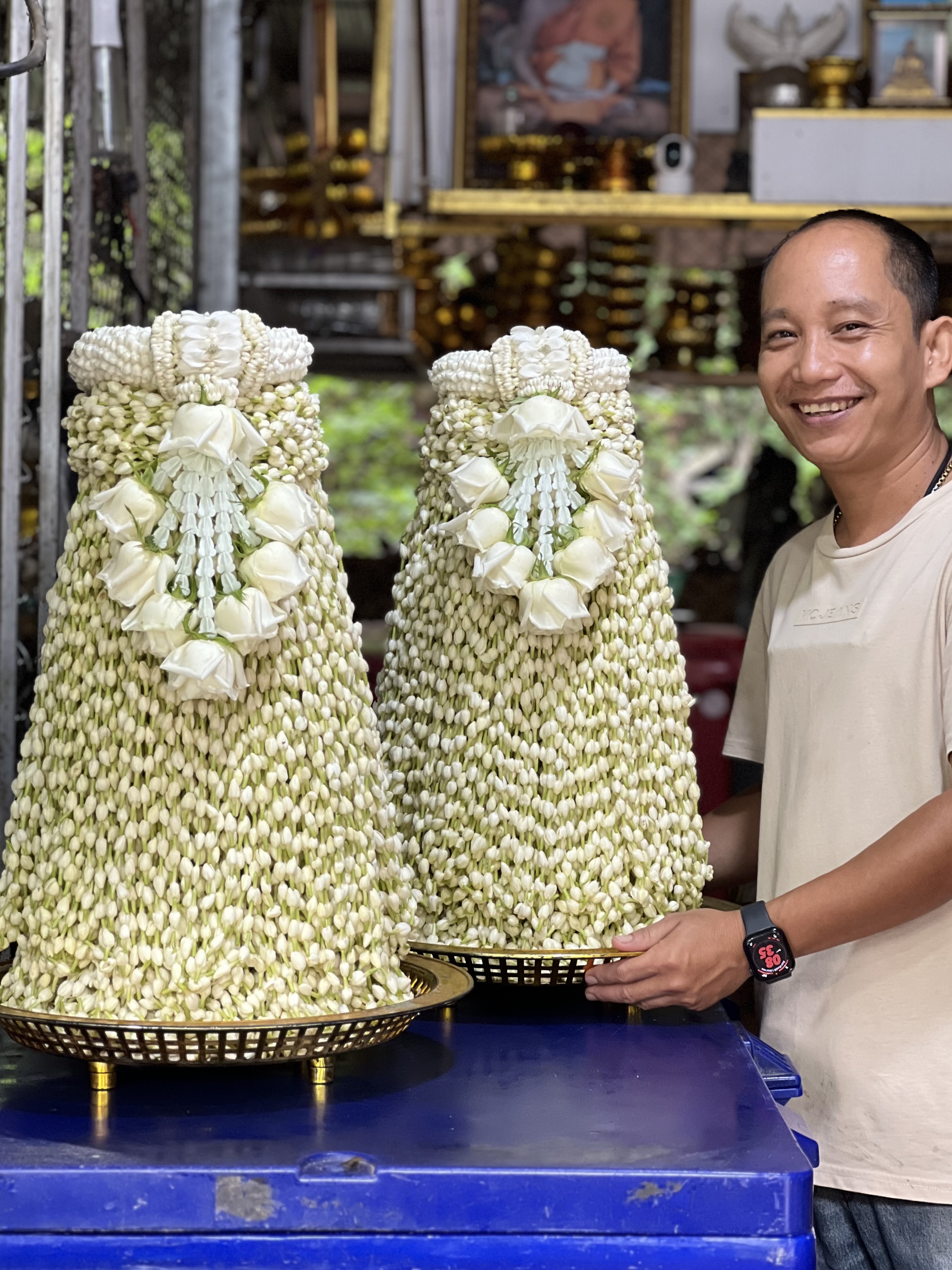 แบนเนอร์ รีวิวการจัดพานมะลิแก้บน